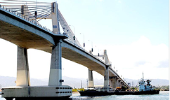 Mactan Bridge 2 jetty construction connect Cebu and Mactan.