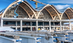 Mactan Cebu International Airport girder launching.