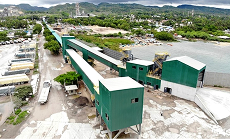 Taiheiyo Cement Facility Bored piling, conveyor bridge installation, structural steel works, and 80m steel truss launch in Cebu province.